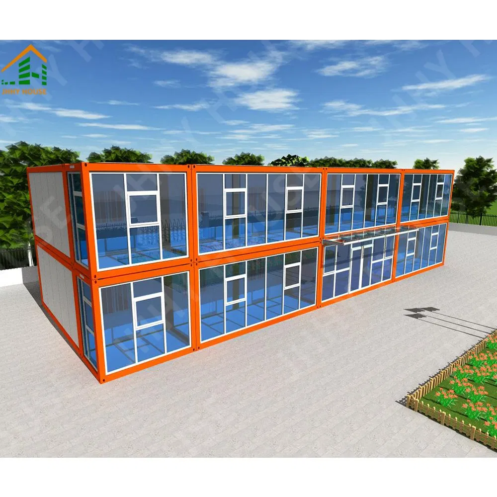 Camp Prefabricated Movable 20FT Flat Pack Container Container House for Office Ready Made House Portable Office