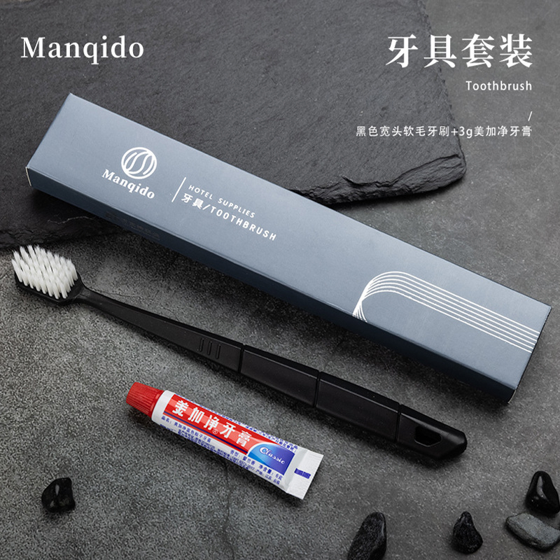 Quality Hotel Supply Toothbrush with Mini Toothpaste Travel Set