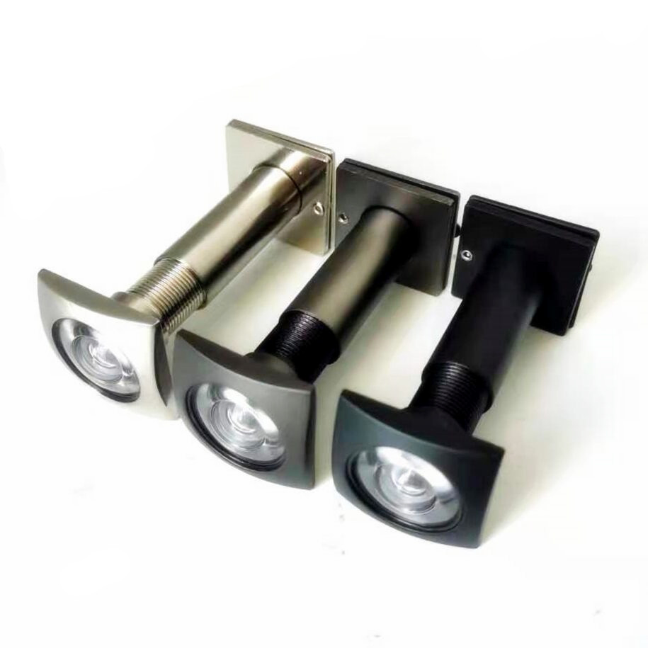 160 Degree 12mm Hole Brass Door Peephole Viewer with Plastic/Glass Lens