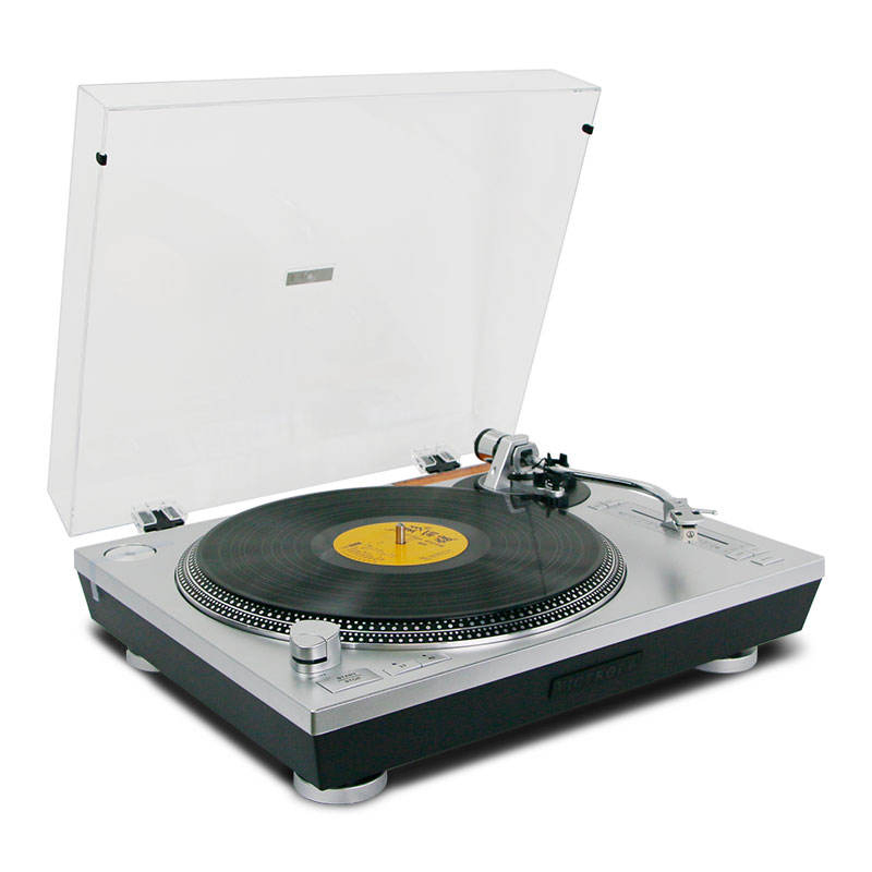 Hot Sale Metal Turntable HiFi Music Player Vintage OEM Turntable Player Vinyl Record Player with Bluetooth Transmitters USB to PC Recording