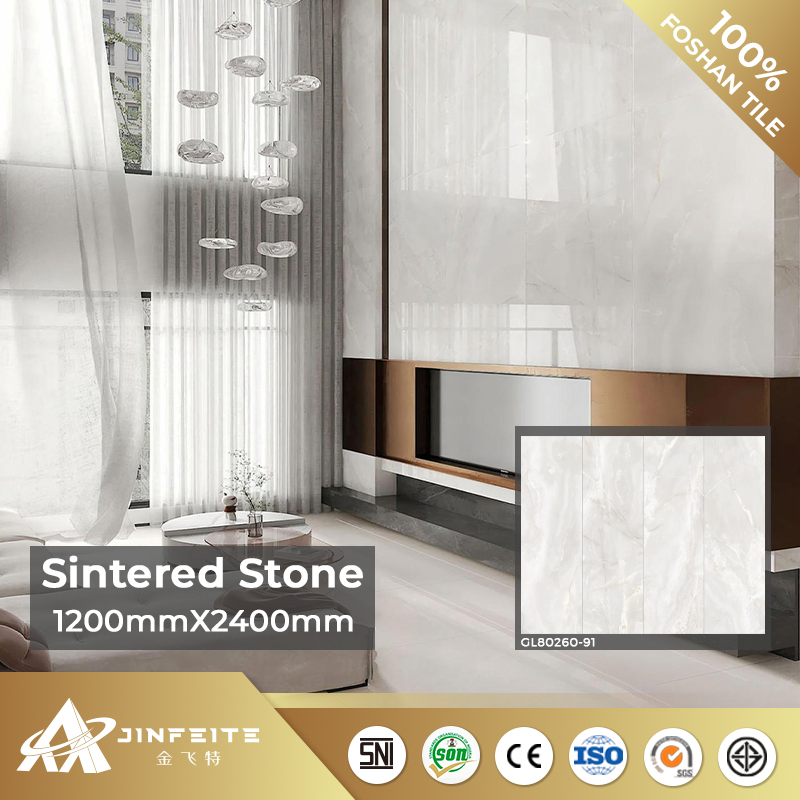 Beige Jade Marble Design Sintered Stone 80*260cm Warm Colour Wholesale Price Foshan Factory