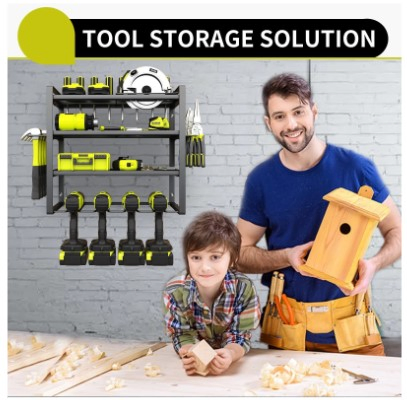 Heavy-Duty Metal Box and Garage Storage Rack