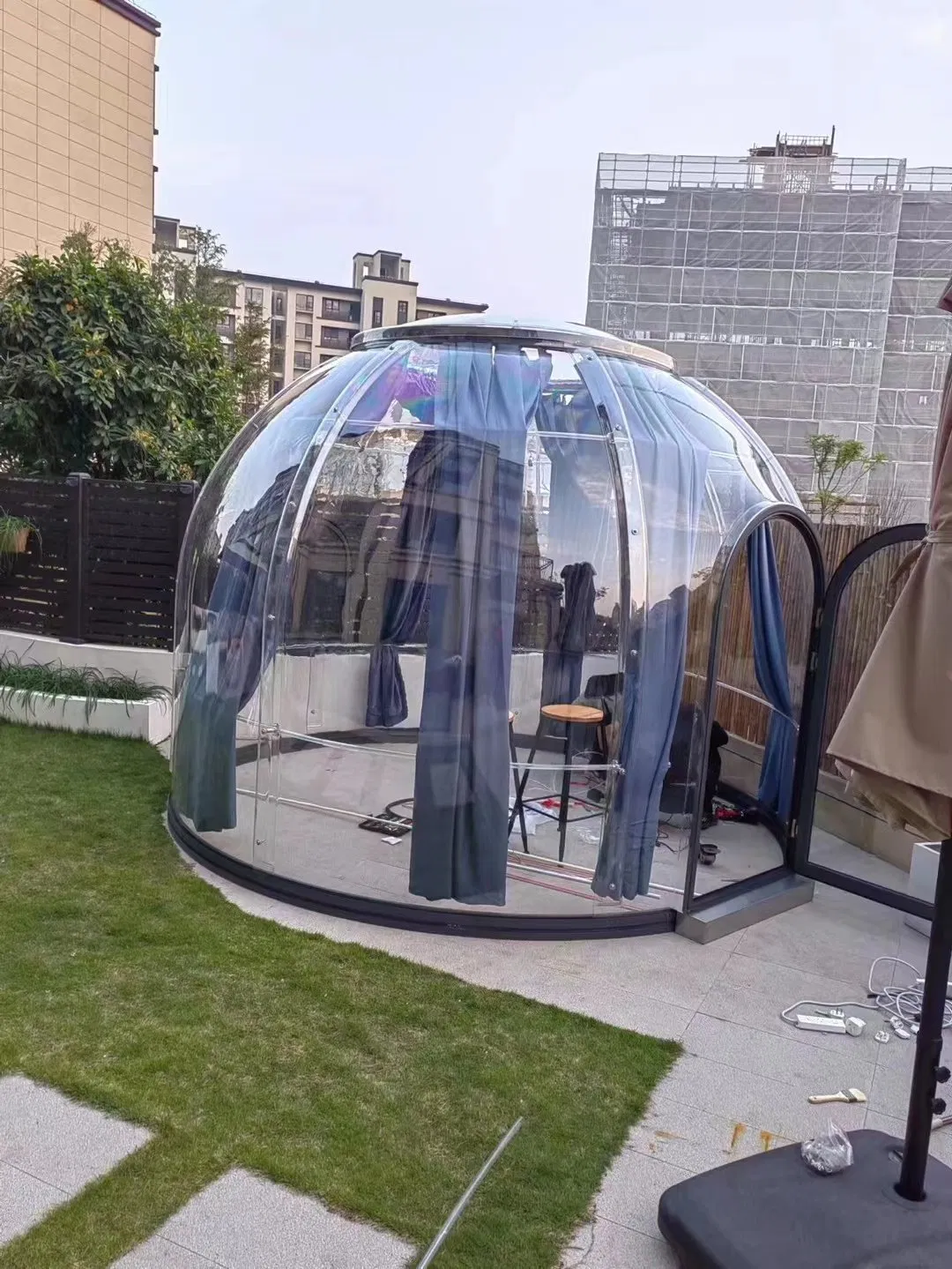 Prefabricated Cabin Outdoor Bubble Dome Panoramic Transparent Star Room Luxury Dome House