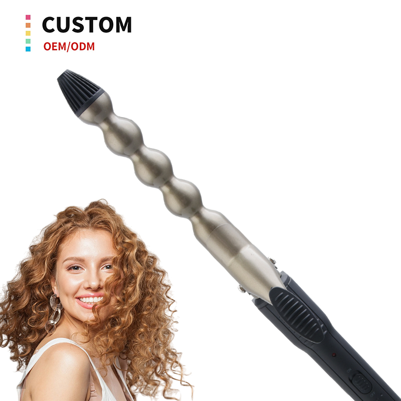 OEM Home Gourd Shaped Curler Manual Fluffy Curling Wand Wave Hair Style Tool