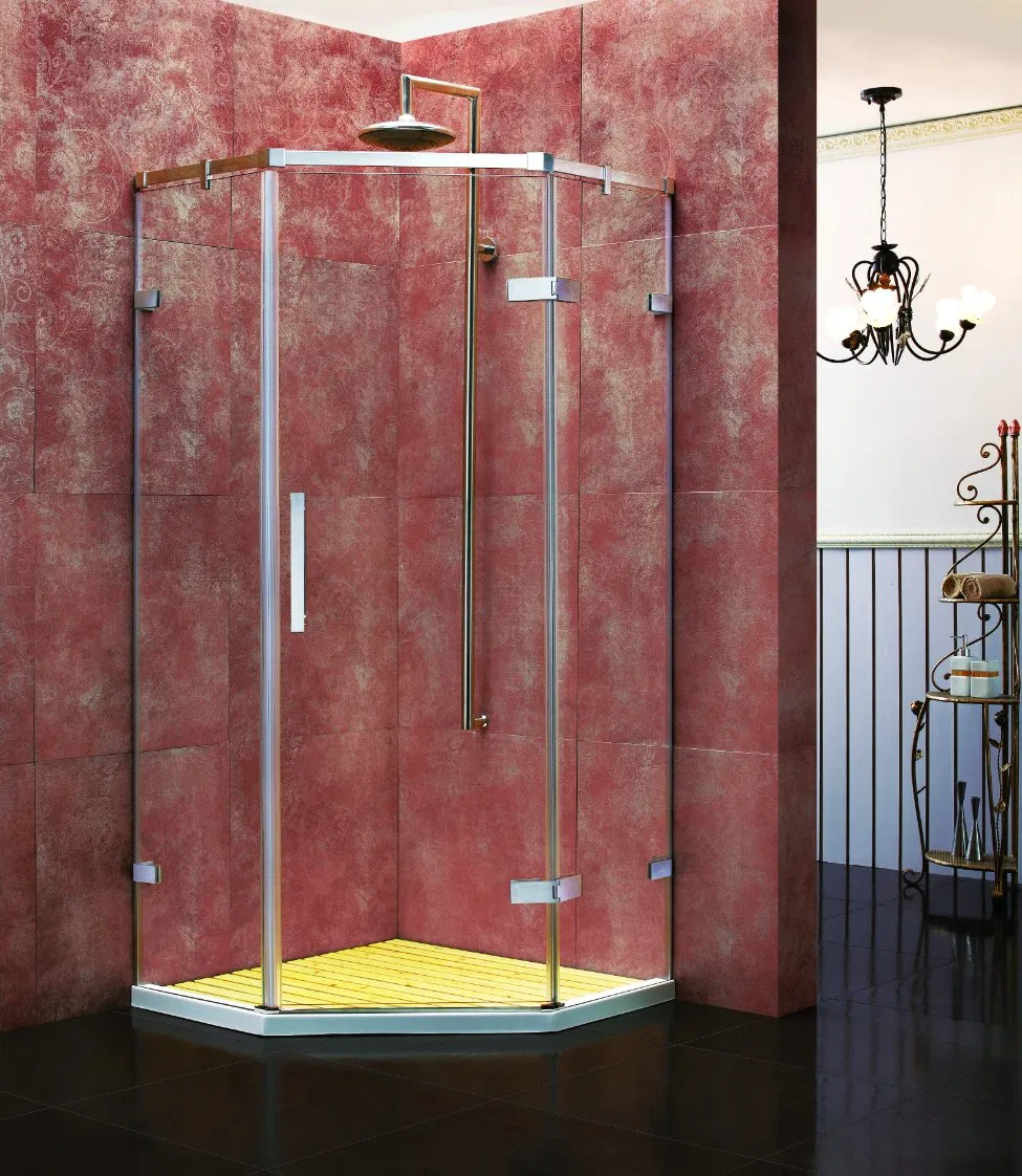 Factory Direct-Sale ASTM-Standard Stainless-Steel Shower-Glass Hardware Fixed-Panel Glass-to-Glass Header Bar