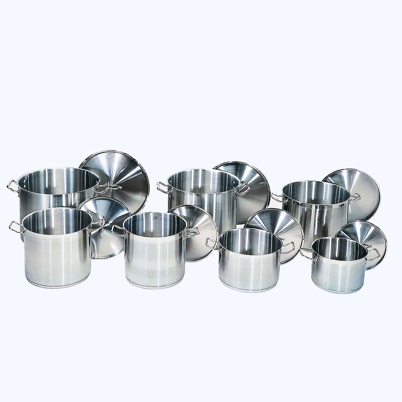 Industrial Kitchen Soup Large Commercial Cooking Stock Pot Hotel Steamer Pot Set Cookware Set Big Soup Pot Cooking
