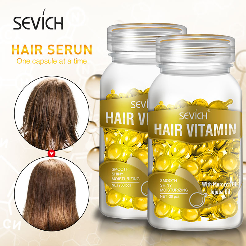 Hair Vitamins Repair Growth Oil Moisturizing Treatment Capsule Hair Serum Oil Capsules