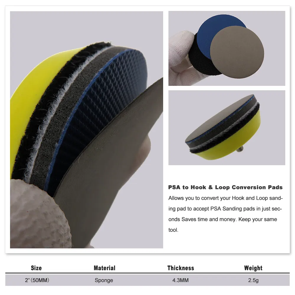 2" 50mm Loop to Psa Vinyl Conversion Pads for Discs and Strips