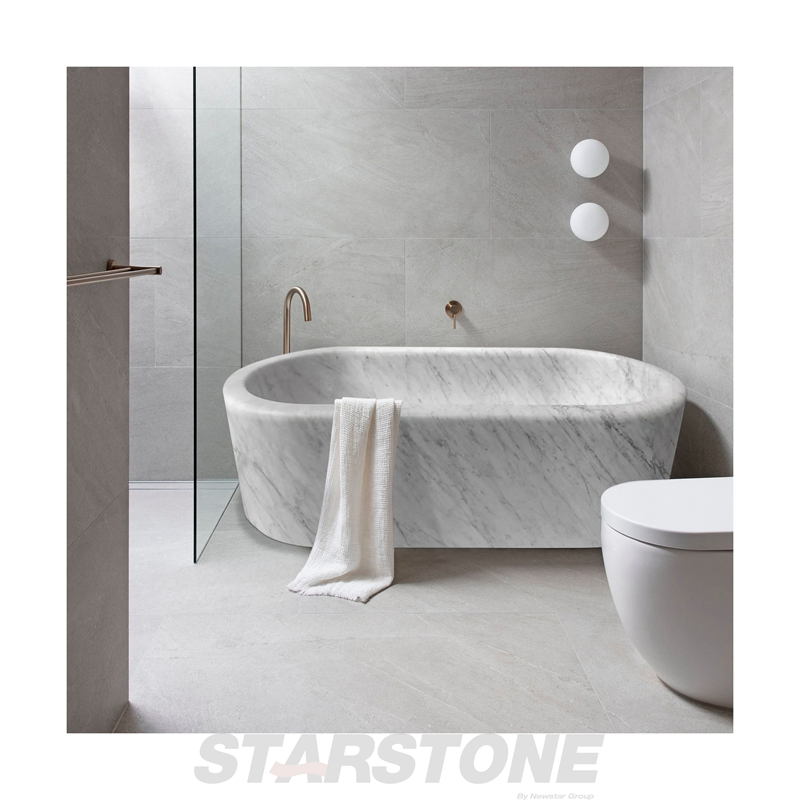Мраморная ванна Calacatta White