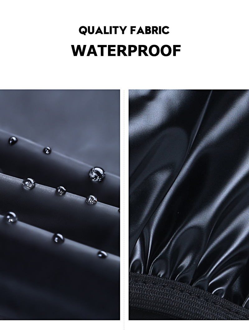 40cm Black Waterproof Anti-Slip Motorcycle Unisex PVC High Boots Rain Shoes Cover