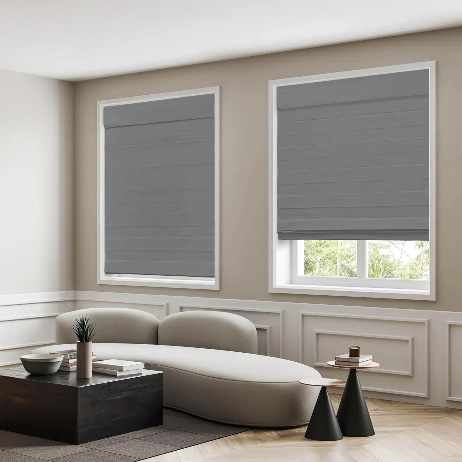 Custom Made Roman Blinds Blackout Roman Shades for Windows