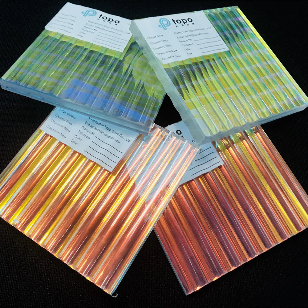 Different Angles Shows Different Colors Laminated PVB Art Glass (LG-TP)