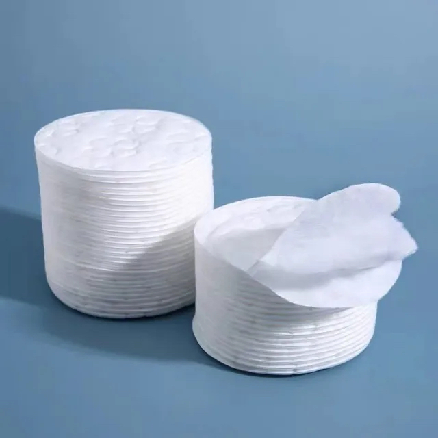 Basic Customization 100% Cotton Natural Facial Cotton Pad for Cosmetic