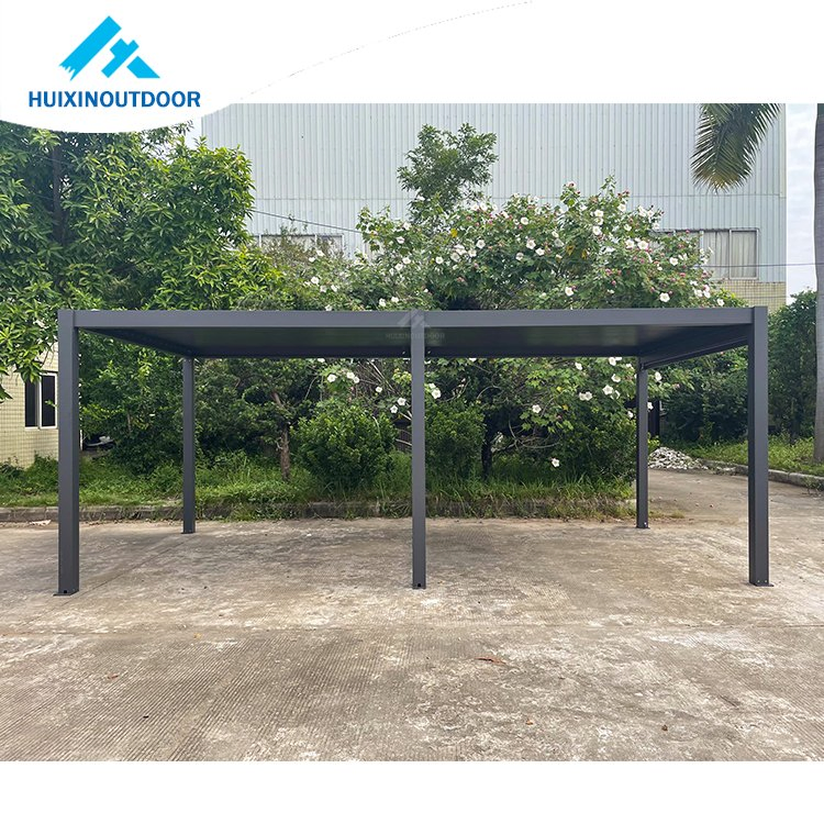 Bioclimatic Motorized Adjustable Aluminum Pergola Outdoor Patio Backyard Deck Build Louver Pergolas