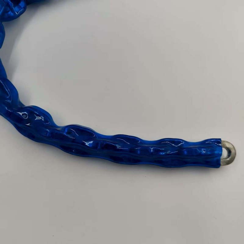 Blue PVC Covered High Resistance Security Lock Chain