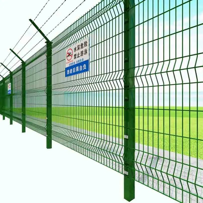 High Security 3D Curved Fence V Shaped Design for Anti Climbing