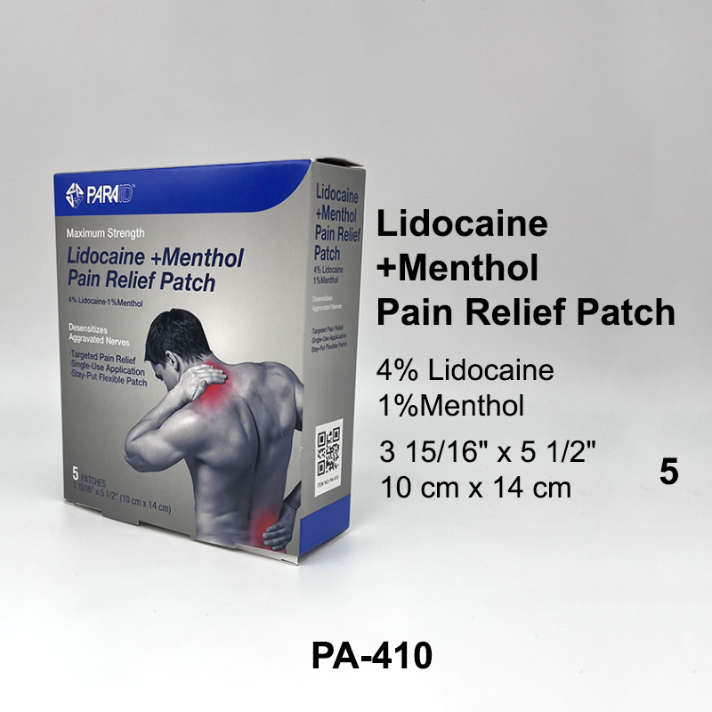 Factory Directly Supply Health Care Pain Relief Patch with Lidocaine and Menthol