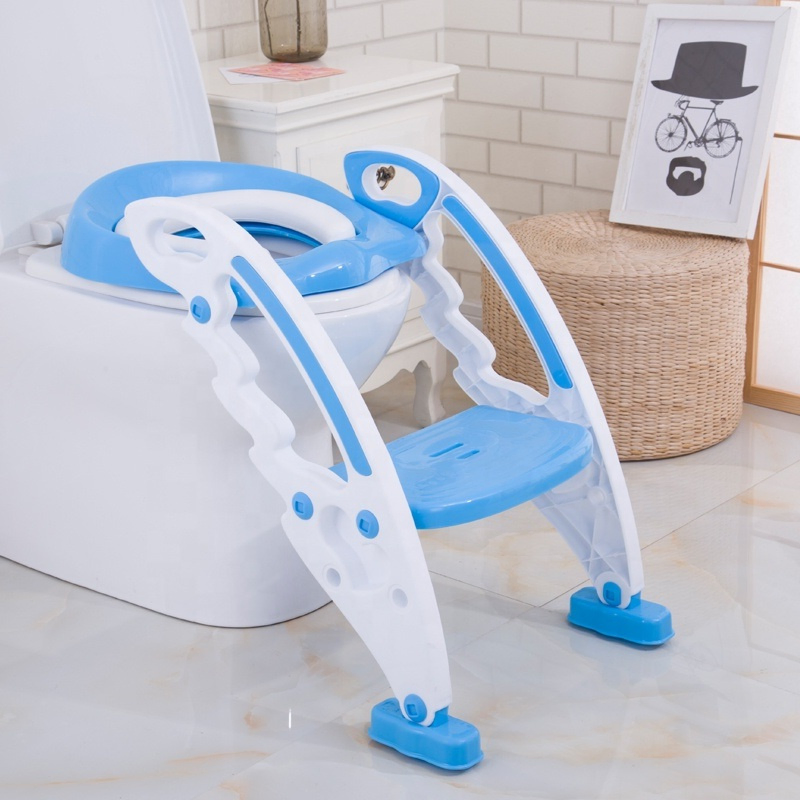 Children′ S Portable Stepped Folding Toilet Bedpan Training Chair Baby Toilet Ladder Baby Potty