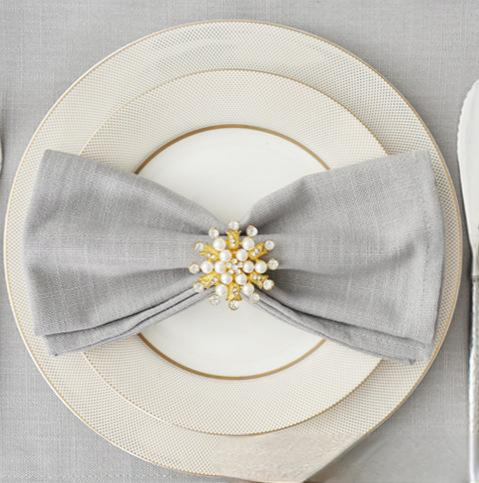 Reusable Napkins Cloth Washable, Soft & Durable Table Napkins Poly Cotton Fabric Dinner Napkins