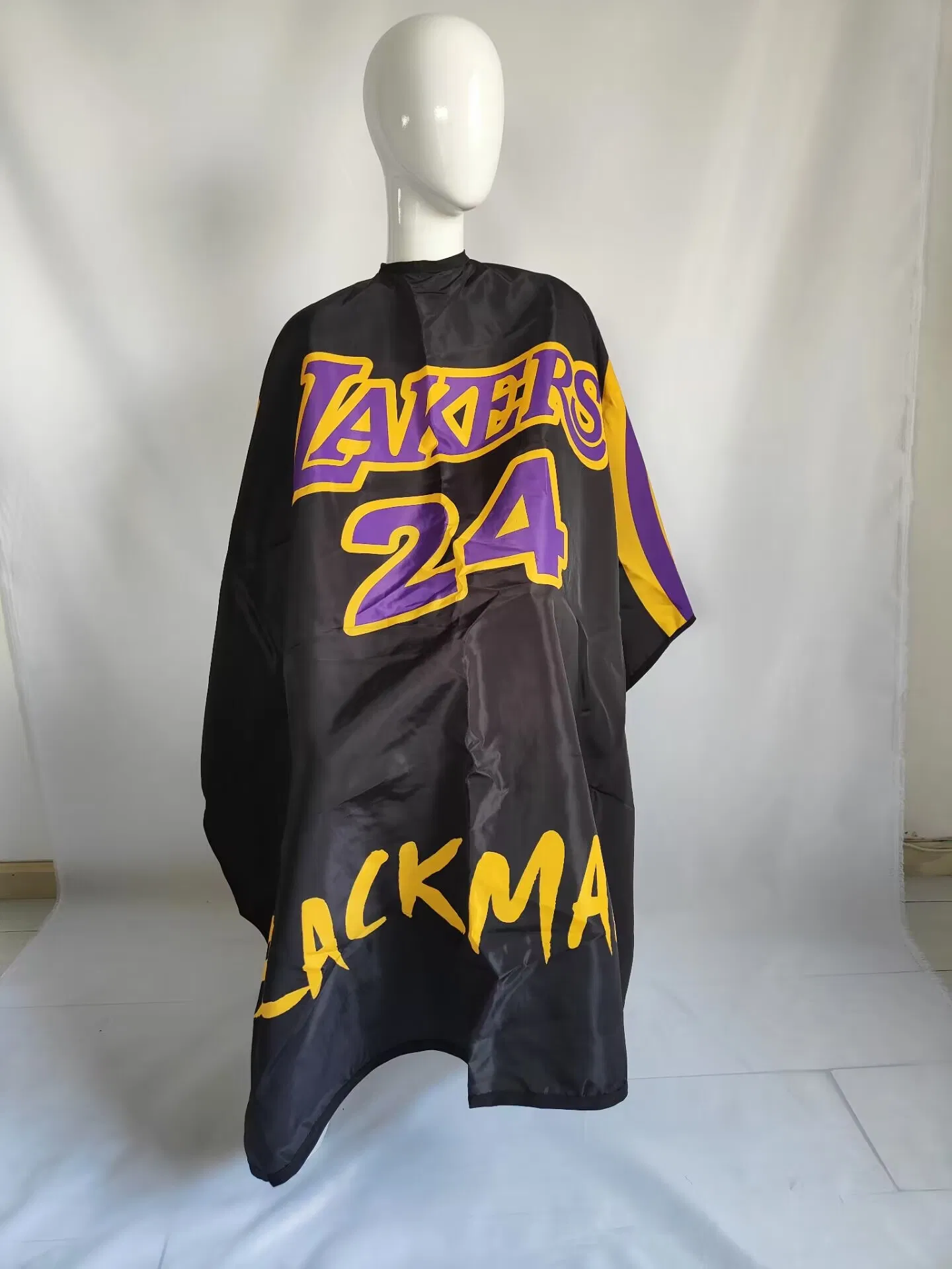 Парикмахерская накидка с логотипом Lakers 24, зеленая и розовая