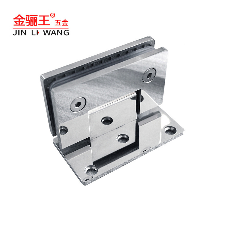Europe North American Shower Room Bathroom Hardware Fittings Glass Door Hinges Wall to Glass 90 Degree Stainless Steel Shower Hinge OEM ODM