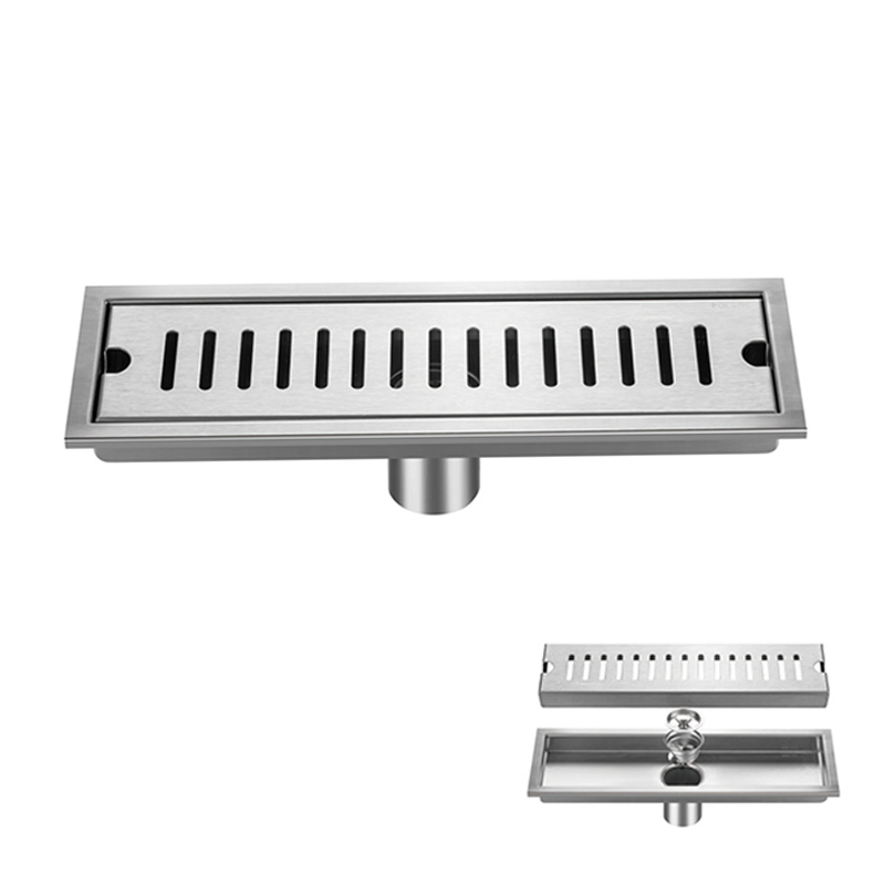 Квадратный напольный трап для ванной из нержавеющей стали
