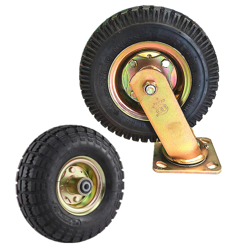 Globe Caster Swivel Rubber Pneumatic Tyre Casters Customizing Available Factory Direct Sale