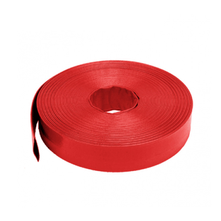 Hot Selling 1 Inch Red PVC Lay Flat Water Discharge Hose Pipe Irrigation with Camlock Coupling
