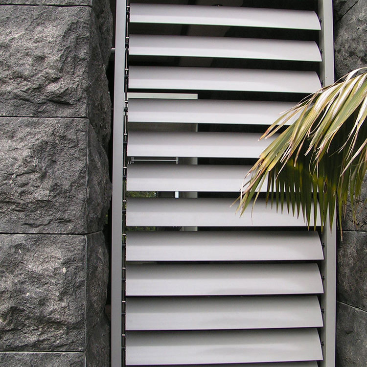 Aluminum Security Roller Shutters Glass Louvre Window Aluminum Bermuda Shutters Exterior Fixed Louver Shutters