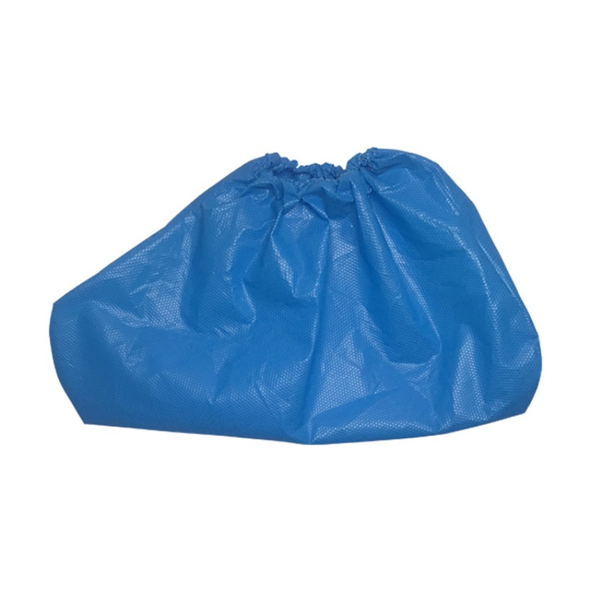 Disposable Waterproof CPE Plastic Anti-Slip Blue Safety Protective Overshoes for Medical Laboratory & Industrial Use