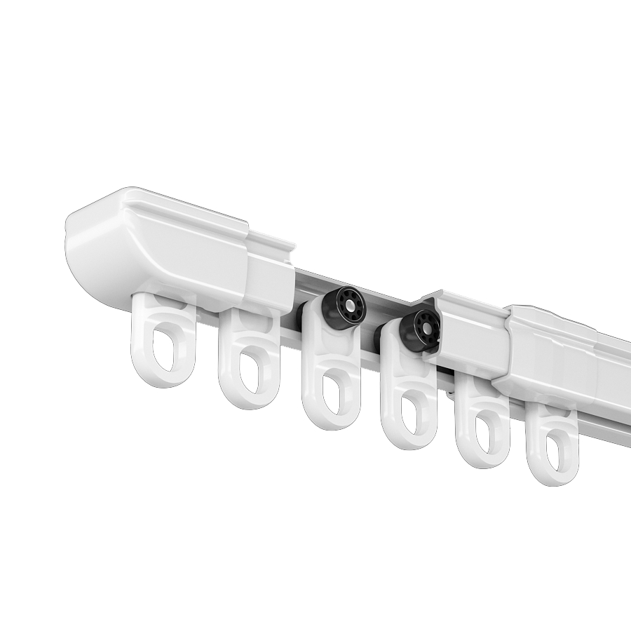 Modern Design Aluminum Alloy Curtain Rail for Home Decor and Window Application