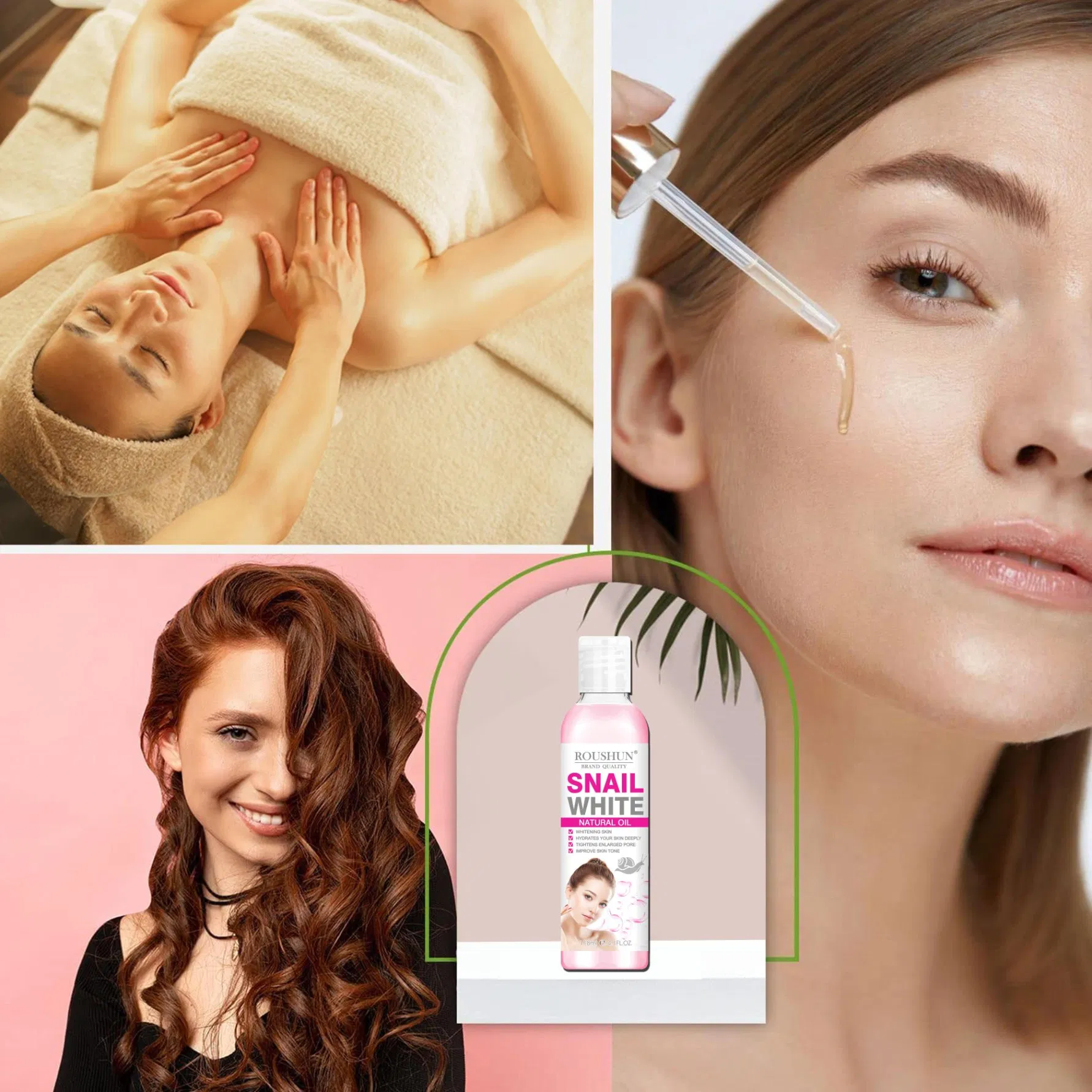 Roushun Snail White Natural Oil Whitening Skin Hydrate Your Skin Deeply