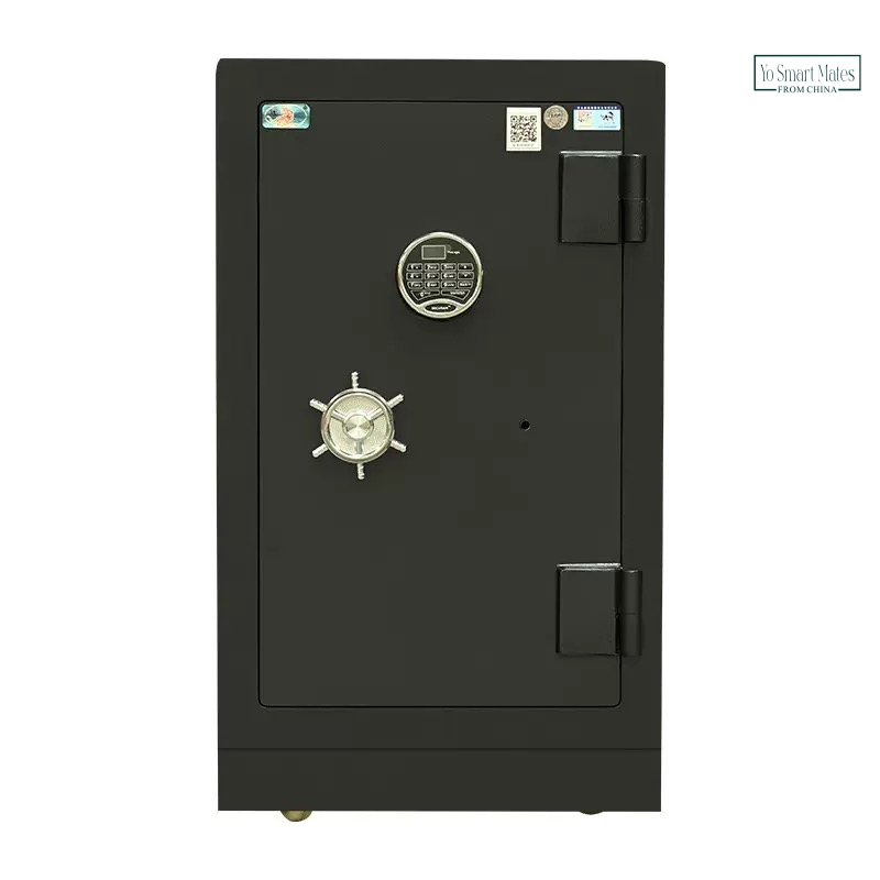 Double Lock Security Cabinet Electronic Code Fingerprint Office Home Valuables Safe