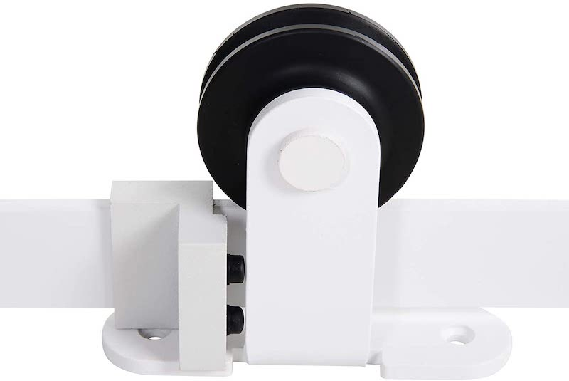 White Wardrobe Hanger Door Roller Wheels Steel Iron Furniture Accessories