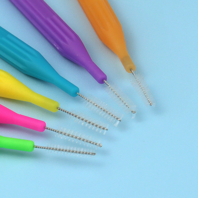 Orthodontic Interdental Brushes with Single Protective Cover for Adults Teeth Cleaning