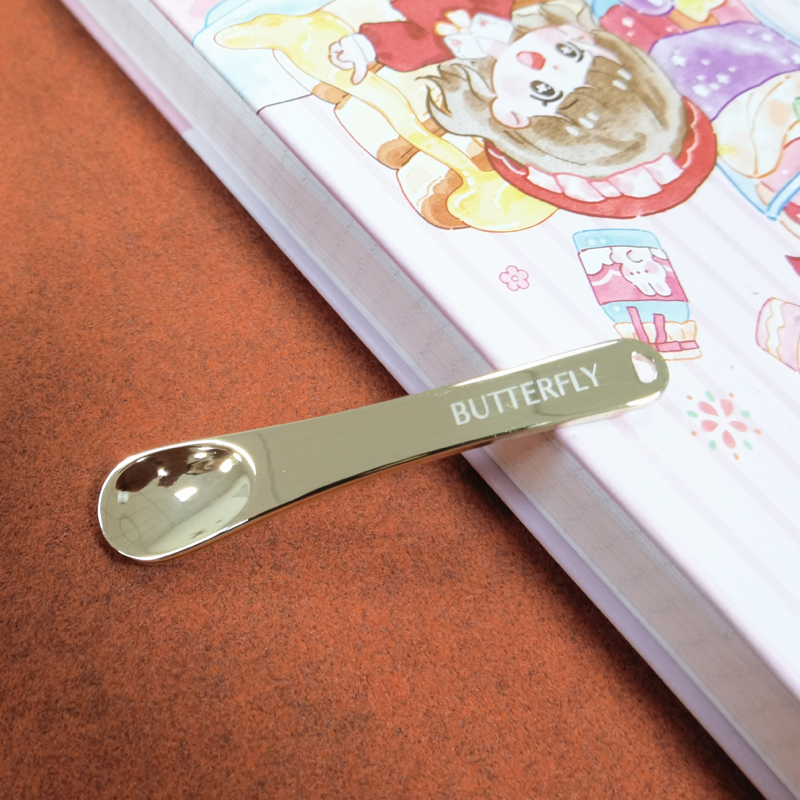 Metal Gold Face Lifting Scoop Cream Spoon Small Makeup Spoon Mini Cosmetic Spoon