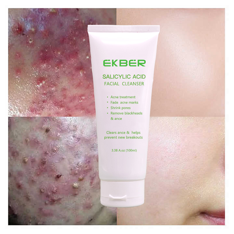 OEM /ODM Blackhead Remover Skin Care Face Wash for Oily Skin Salicylic Acid Acne Treatment Face Wash