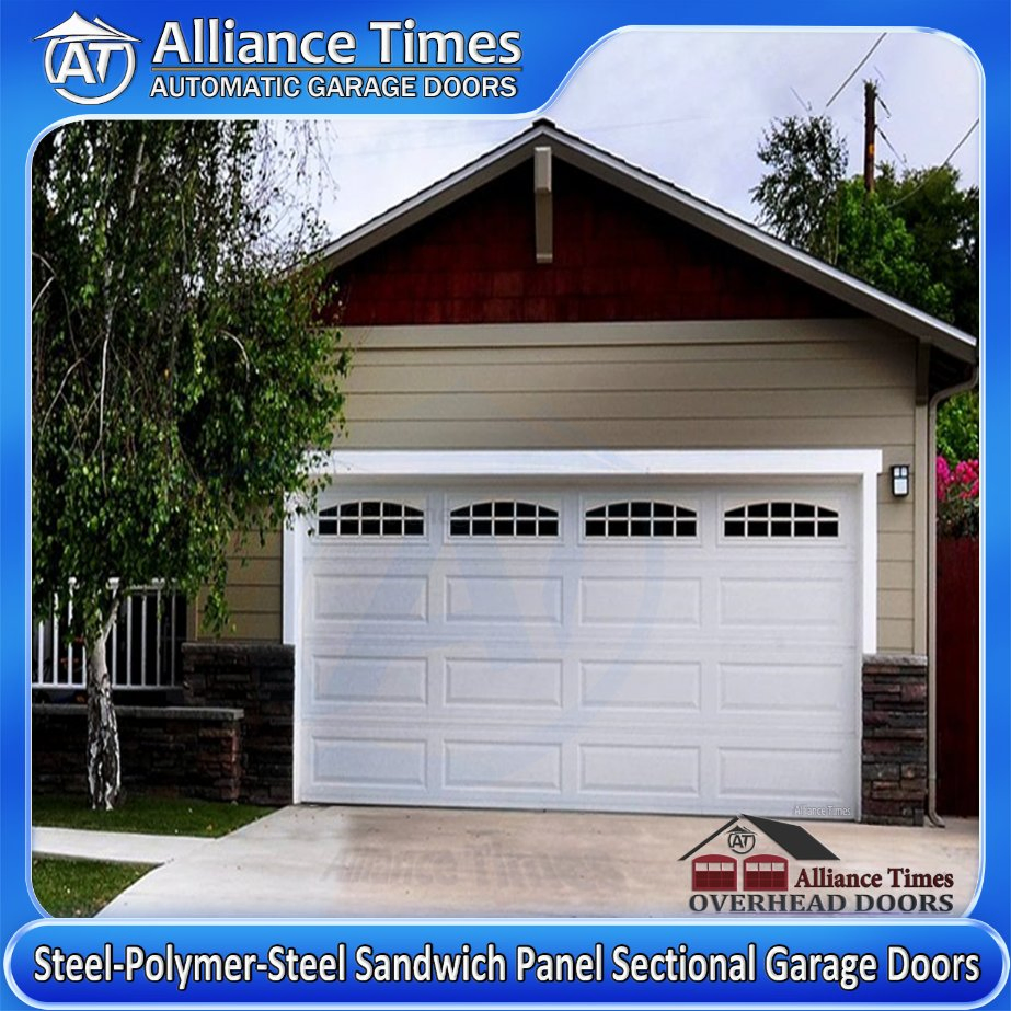 Tranditional Modern Insulated Steel PU Foam Sectional Overhead Automatic Garage Doors