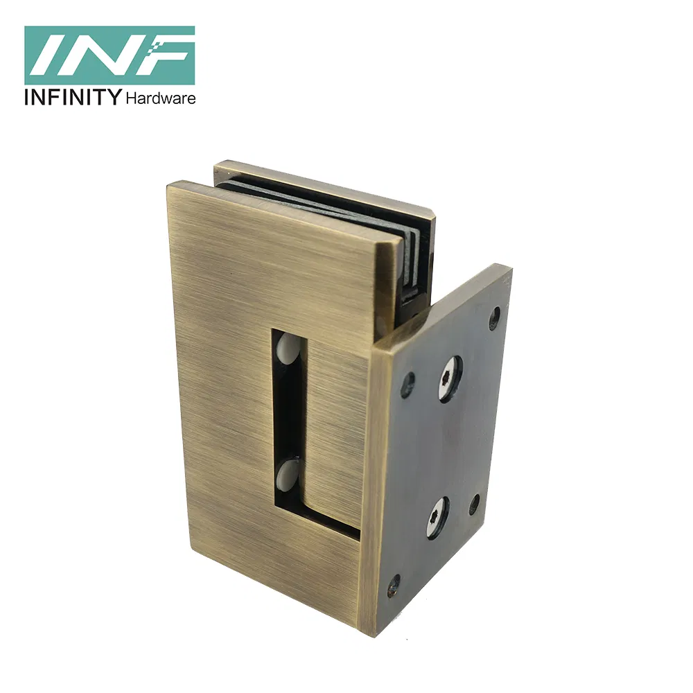 Hot Sale Brass Stainless Steel 304 Mirror Polish Glass to Wall Shower Door Hinge
