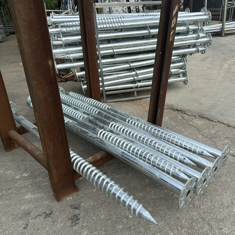 Continuous Welded Helix Ground Screw Anchor Pile for Ground Stabilization