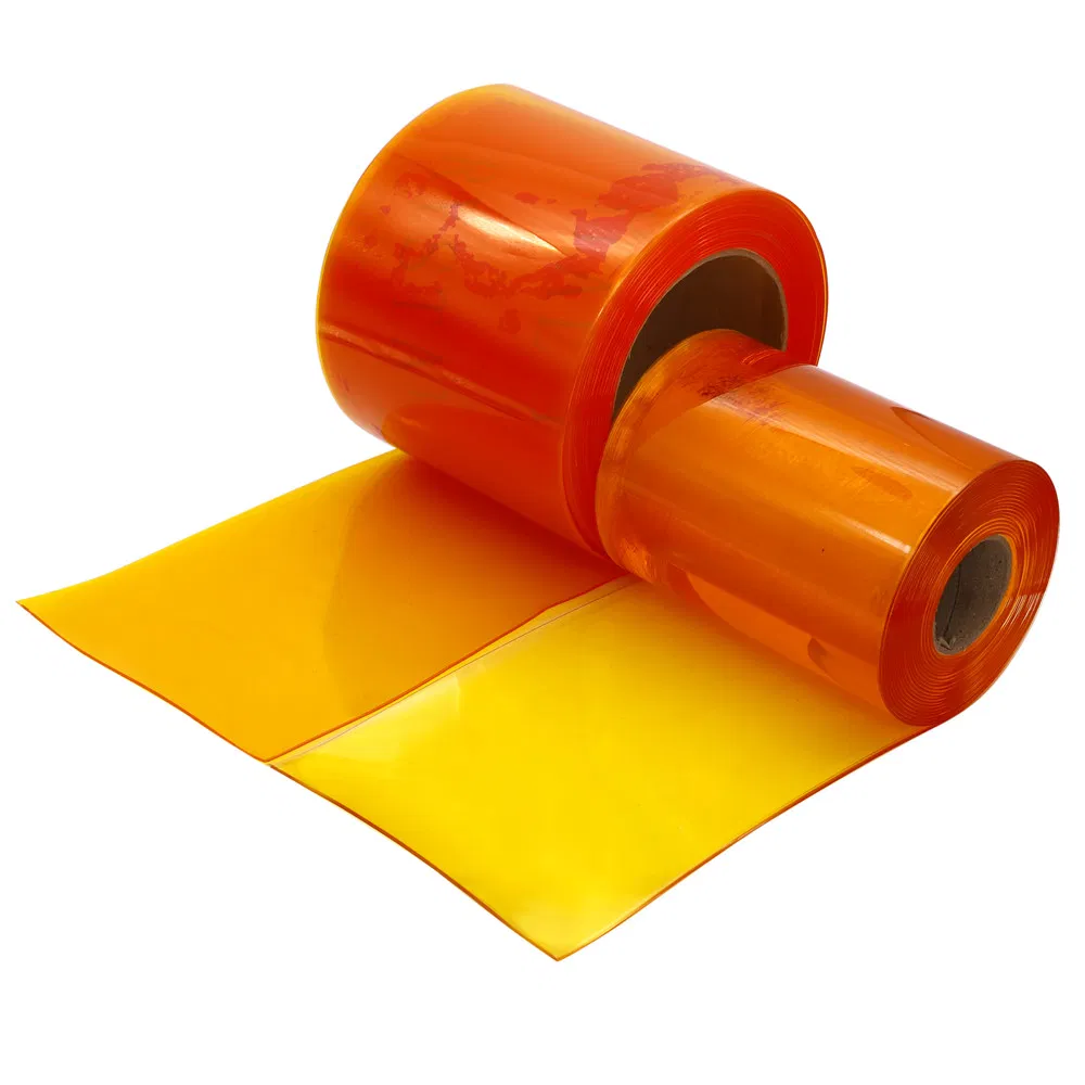 50m/Roll Opaque Solid Color Insect Proof Strip Curtain with Reversible Long-Lasting Cutting Service for Food Processing