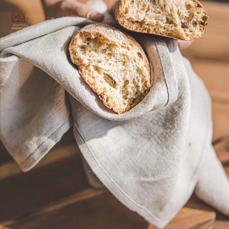 Aesthetic Wholesale Wedding Decoration Items Hot Sale Home Decor Table Personalized Lunch Custom Printed Embroidered Natural Linen Napkin