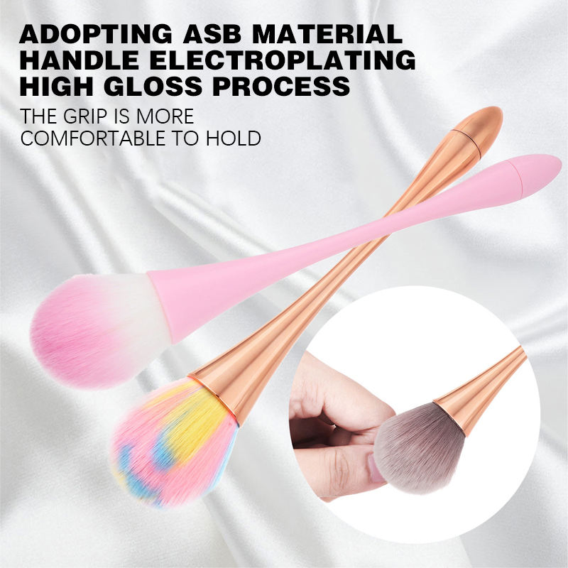Professional Large Nylon Makeup Nail Dust Blush Beauty Tool Cleaning Brush