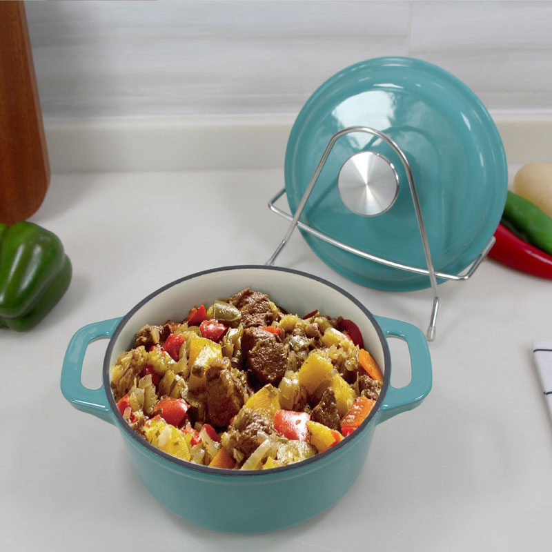 Чугунная эмалированная кастрюля-кокот Cookwin 1.7 л