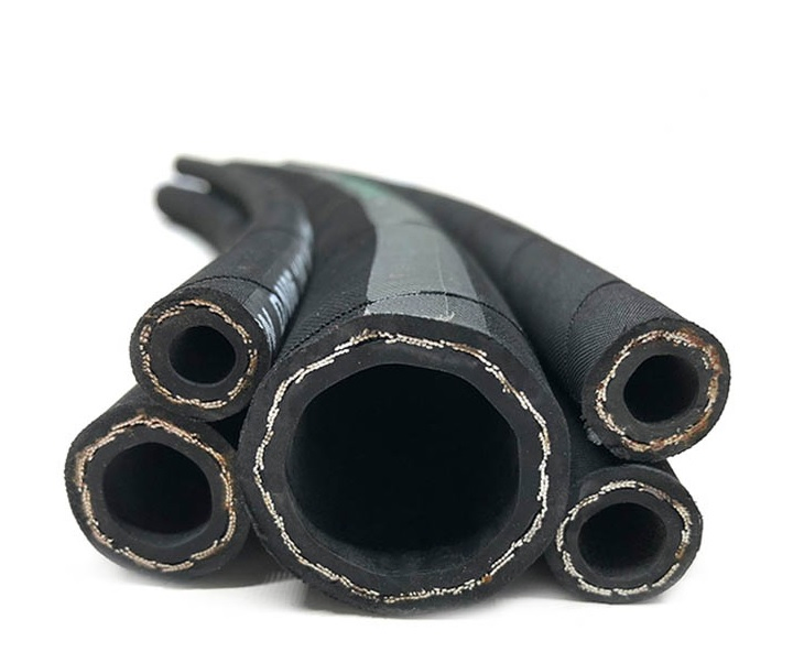 Rubber Oil SAE100 R1 R2 Steel Wire Braid Reinforcement Hydraulic Hose