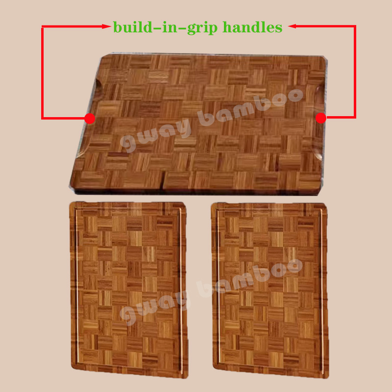 New Edition Bamboo Wooden Chopping Cutting Board Set Natural Kitchen Products