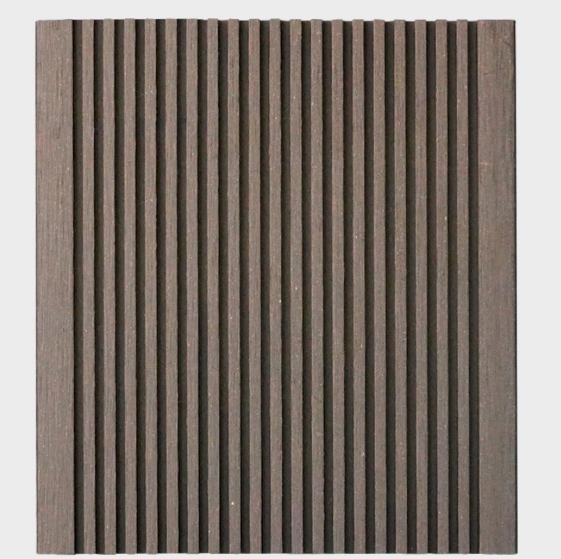Outdoor WPC Wood Plastic Composite Wall Cladding WPC Fluted Board Exterior Panels WPC Factory House