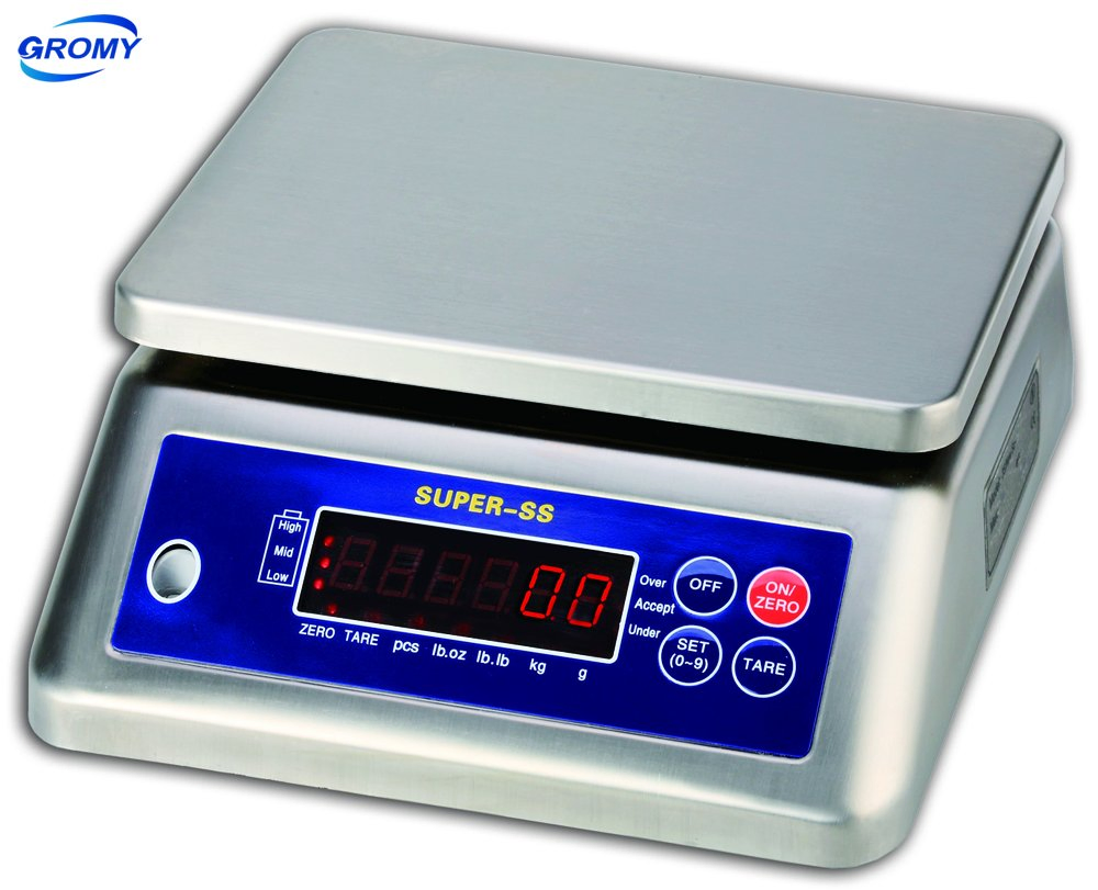 Electronic Stainless Steel Waterproof Weighing Scale Bench Portion Scale 15kg