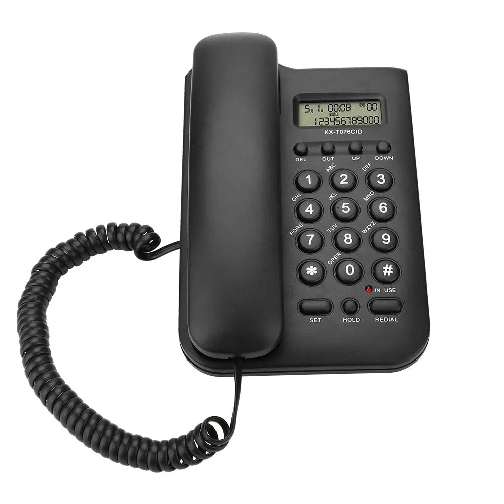 Single Line Intercom Modern Corded Landline Hotel Guest Room Phone