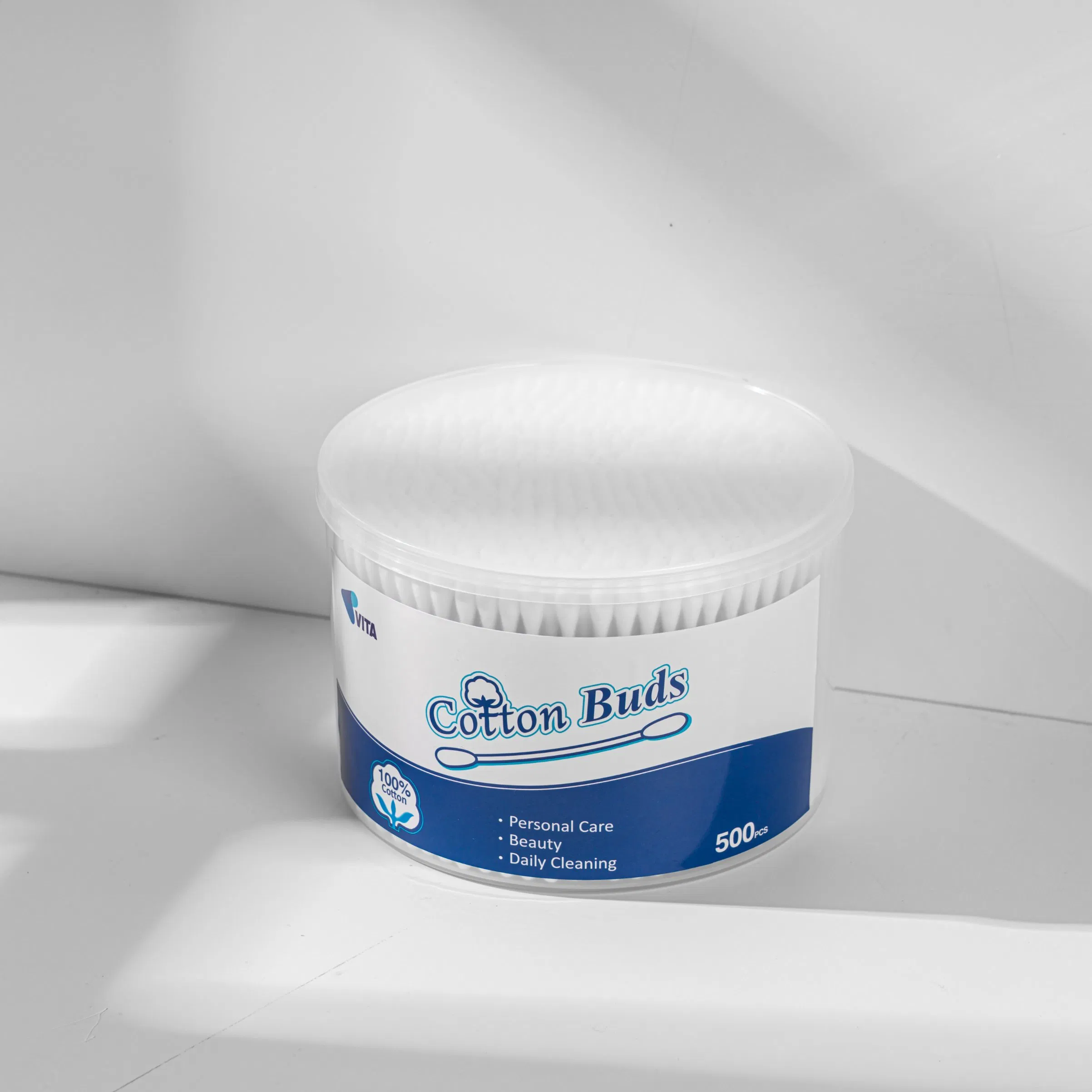 Premium 500 PCS Bamboo Cotton Swabs - Biodegradable and Gentle